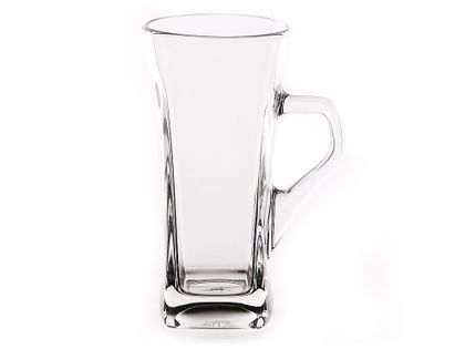 Kubek szklany szklanka kwadratowa latte 330 ml GEO