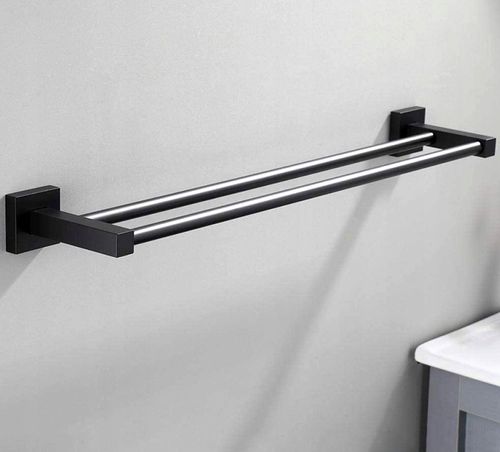 Wieszak Ścienny Łazienkowy Na Ręczniki Czarny 40Cm na Arena.pl