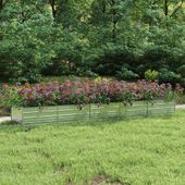 Donica do podwyższonej rabaty, 400x80x45 cm, stal galwanizowana