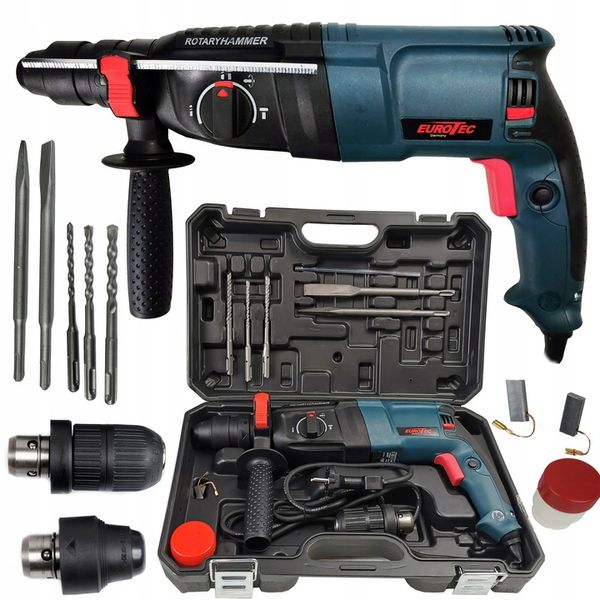 MŁOTOWIERTARKA WIERTARKA MŁOT UDAROWY SDS+ EUROTEC zdjęcie 5