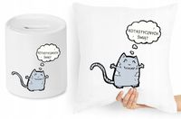 Na Święta Zestaw Poduszka + Skarbonka Prezent Z Nadrukiem Ze Zdjęciem