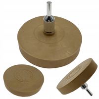 KRĄŻEK GUMOWY DO USUWANIA KLEJU FELG Z ADAPTEREM NA WIERTARKĘ