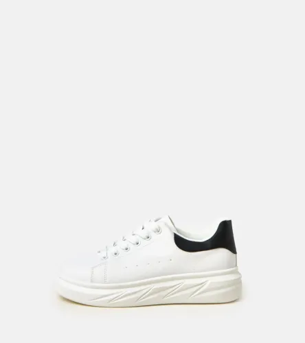Czarno-białe sneakersy na platformie Rosier 41 na Arena.pl