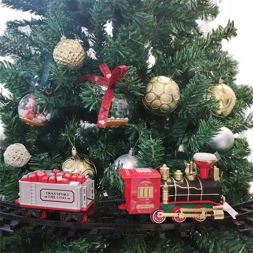 Christmas Train Set with Sound Lights Electric Toy na Arena.pl