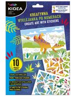 WYKLEJANKA KREATYWNA PO NUMERACH DINOZAURY KIDEA 1