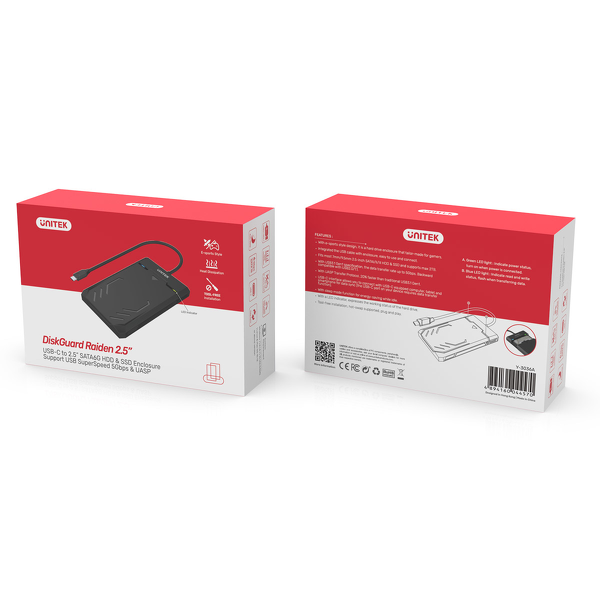 Unitek Obudowa USB-C 5Gbps HDD/SSD SATA UASP zdjęcie 6