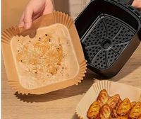 150x PAPIER PIECZENIA FRYTKOWNICY POWIETRZNEJ WKŁADKI - 20x20 CM