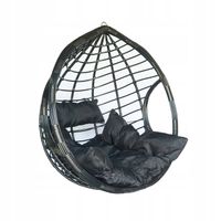 KOSZ WISZĄCY KOKON HUŚTAWKA CZARNA DOMINIKANA