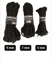 Linka desantowa 7mm 15m czarna Mil-tec