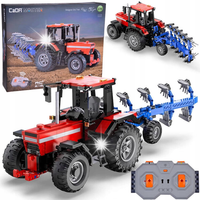 Duży Zestaw klocków 1675-ele 1:17 Traktor + pług Zdalnie sterowany ZA5251