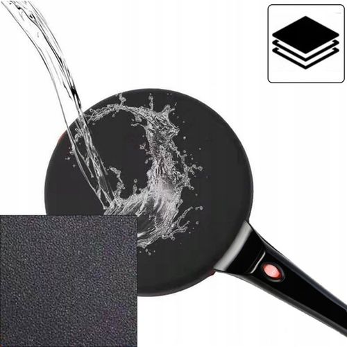 NALEŚNIKARKA ELEKTRYCZNA AUTOMATYCZNA CZARNA NON STICK 20CM 700W na Arena.pl
