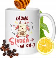 Kubek Dla Diany Koleżanki Przyjaciółki Żony Prezent Z Nadrukiem Biały 330Ml