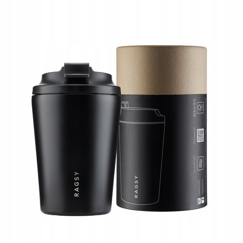 Kubek Termiczny ze stali nierdzewnej BPA FREE Simply Cup 340 ml - Black na Arena.pl