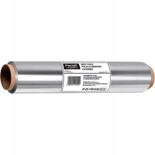 Folia Aluminiowa PACLAN gastronomiczna spożywcza CATERING GRUBA MOCNA 60m na Arena.pl