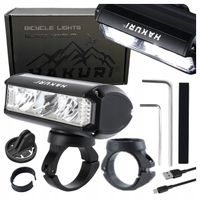 Lampka na rower Oświetlenie 1700 lumenów MOCNE ŚWIATŁO 4 tryby HAKURI