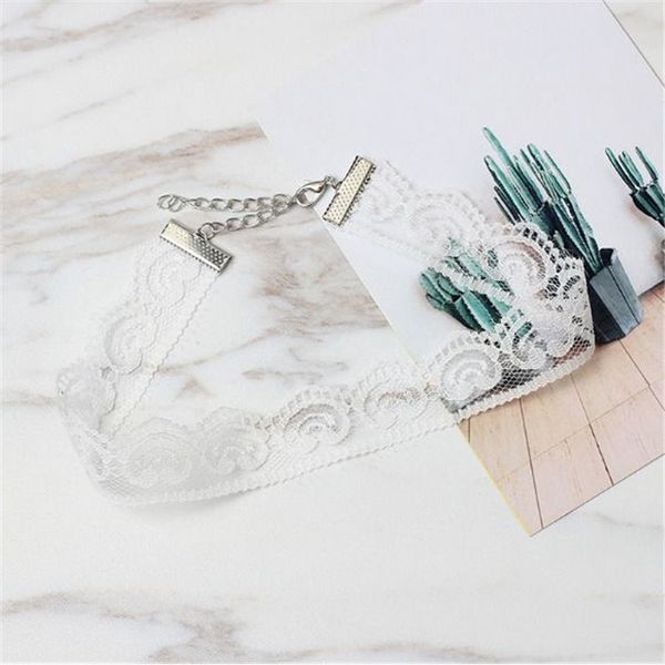 Naszyjnik Biały Choker Ażurowy zdjęcie 5