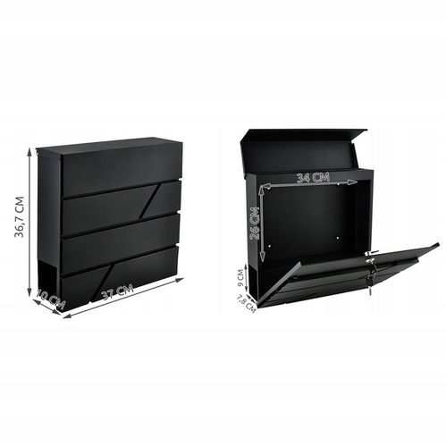 Skrzynka na Listy Pocztowa A4 Gazety Pocztę Duża Listowa do Domu na Arena.pl