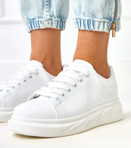 Białe sneakersy na platformie Rosier 38 na Arena.pl
