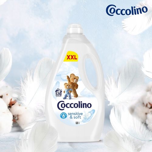 Zestaw Coccolino Płyn do płukania Sensitive & Soft 2x3l 240 Prań na Arena.pl