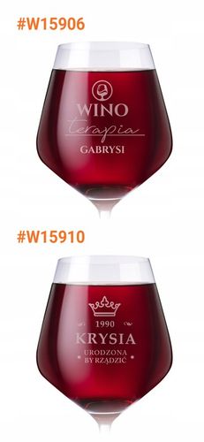 Kieliszek do Wina Krosno Prezent na Urodziny 18-99 Elegancki Duży 860 ml na Arena.pl