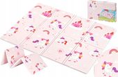 Mata Piankowa Sesttino Jednorożec Unicorn Składana Edukacyjna Różowa