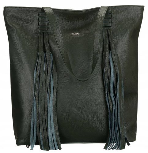 duża shopperka damska z frędzlami - rovicky na Arena.pl