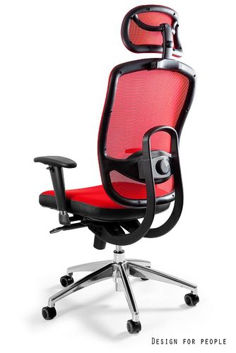 FOTEL OBROTOWY MODEL VIP KOLOR CZERWONY na Arena.pl