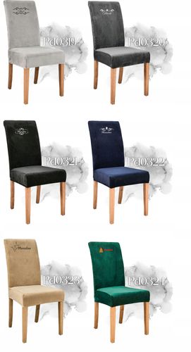 Pokrowiec na krzesło HAFT DLA CAŁEJ RODZINY z nazwiskiem KOMPLET 6SZT na Arena.pl