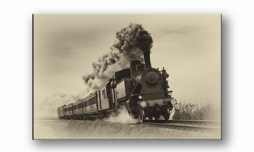 OBRAZ NA PŁÓTNIE 131 Pociąg 30x20cm na Arena.pl