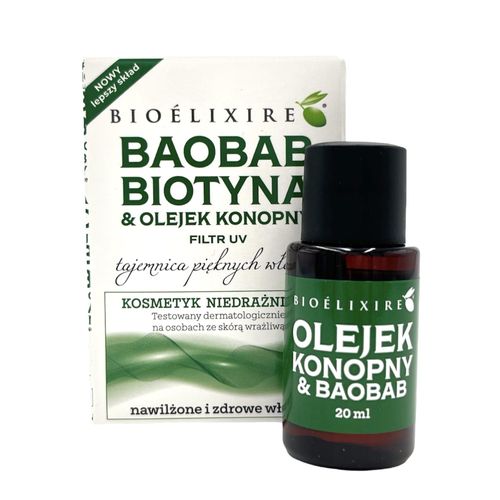 BIOELIXIRE Olejek konopny & Baobab - 20ml na Arena.pl