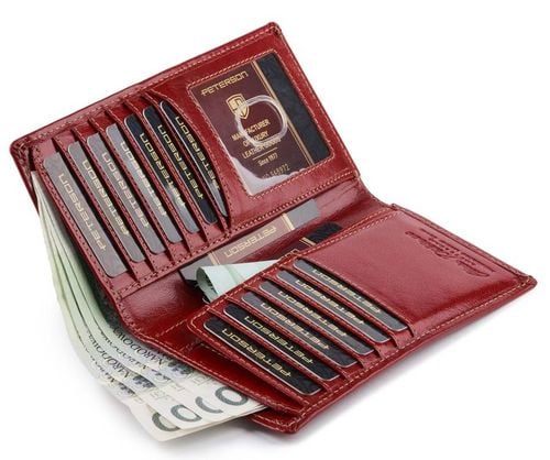 portfel damski ze skóry naturalnej w wersji slim - peterson na Arena.pl