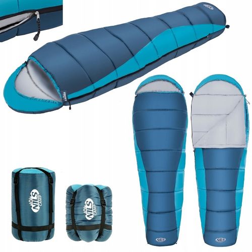 NILS NC2012 ŚPIWÓR SZARO-NIEBIESKI pod namiot 80x220 na Arena.pl