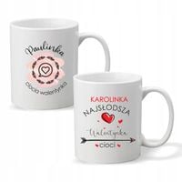 Kubek z imieniem PREZENT CIOCIA WALENTYNKA