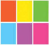 teczka z gumką a4+ fluo mix a'10