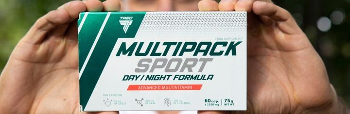 WITAMINY I MINERAŁY DLA SPORTOWCÓW Trec Multipack Sport Day/Night 60 kaps zdjęcie 11