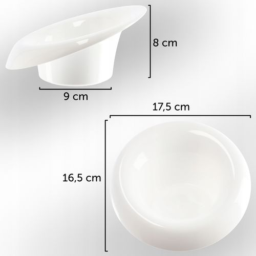 DONICZKA OSŁONKA IKEBANA KOMPOZYCJA BIAŁA 9 CM na Arena.pl