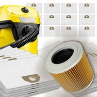 12x WORKI DO ODKURZACZA KARCHER WD3 WD 3 MV3 WD2 SE4001 KWD3 zestaw +