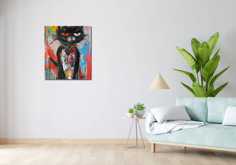 Obraz 60x70cm Gburowaty Kiciak zdjęcie 2