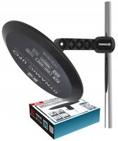 Antena TV dookólna DVB-T2 Dynamic UFO 360° VHF/UHF 4K LTE wzmacniacz 12V