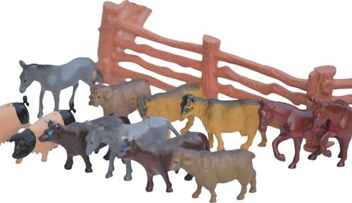 FARMA FIGURKI ZWIERZĘTA WIEŚ DUŻY ZESTAW W POJEMNIKU GOSPODARSKIE ZAGRODA M na Arena.pl