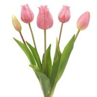 TULIPAN sztuczny TULIPANY SILIKONOWE BUKIET 5 sztuk LILIOWE