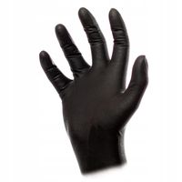 Rękawiczki Nitrylowe Jednorazowe Czarne 2szt.