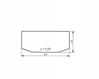 szyba tylna dolna - tył dolny do ciągnika Deutz-Fahr, Lamborghini, Same
