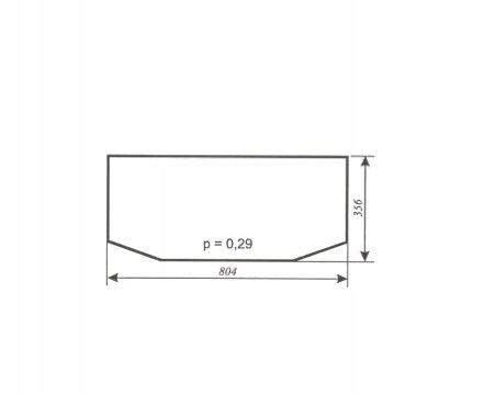 szyba tylna dolna - tył dolny do ciągnika Deutz-Fahr, Lamborghini, Same na Arena.pl