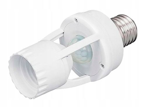 OPRAWKA ŻARÓWKI E27 Z CZUJNIKIEM RUCHU ZMIERZCHU PIR LED DO LAMPY na Arena.pl