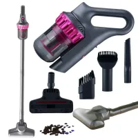 Odkurzacz pionowy bezprzewodowy bezworkowy ręczny 2w1 100w 4 końcówki