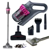 Odkurzacz pionowy bezprzewodowy bezworkowy ręczny 2w1 100w 4 końcówki