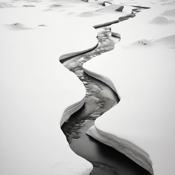 Plakat 100x100cm Szczeliny Mrozu zdjęcie 1