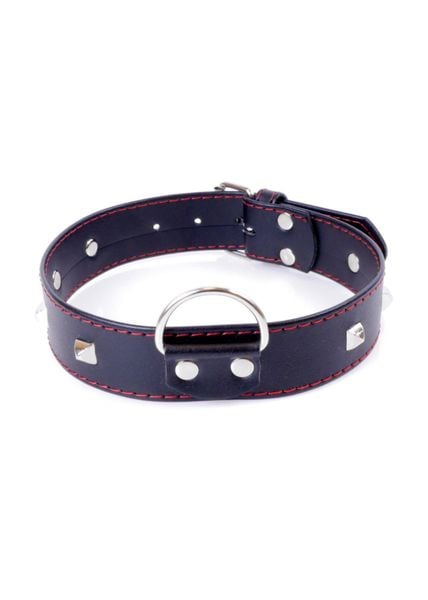 Fetish B - Series Collar With Studs 3 Cm Red Line zdjęcie 1