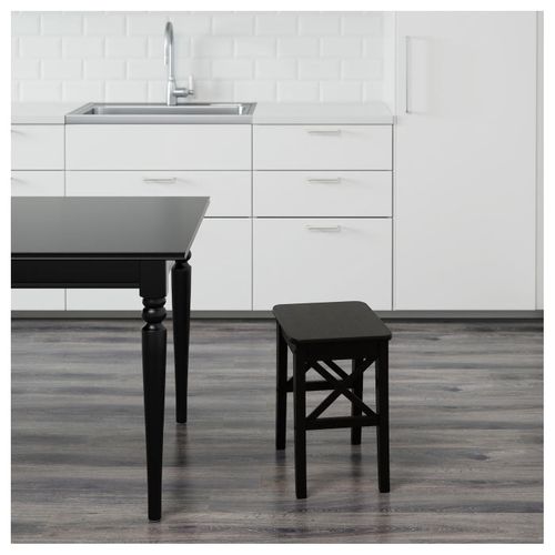 IKEA INGOLF Stołek taboret brązowoczarny wenge na Arena.pl